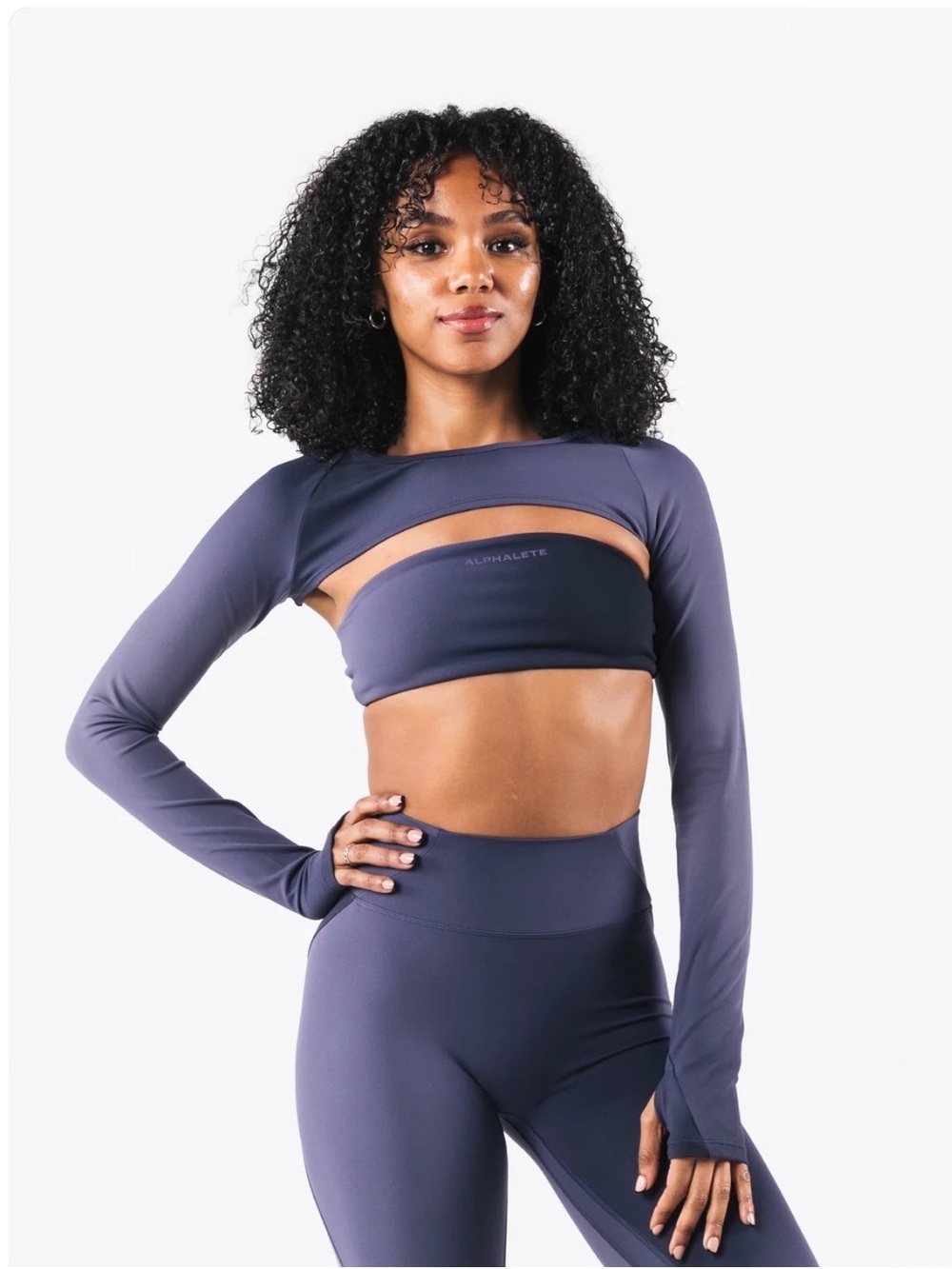 Alphalete Blue Aura Shrug